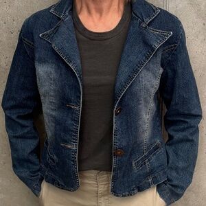 Denim Jacket Blazer, Large